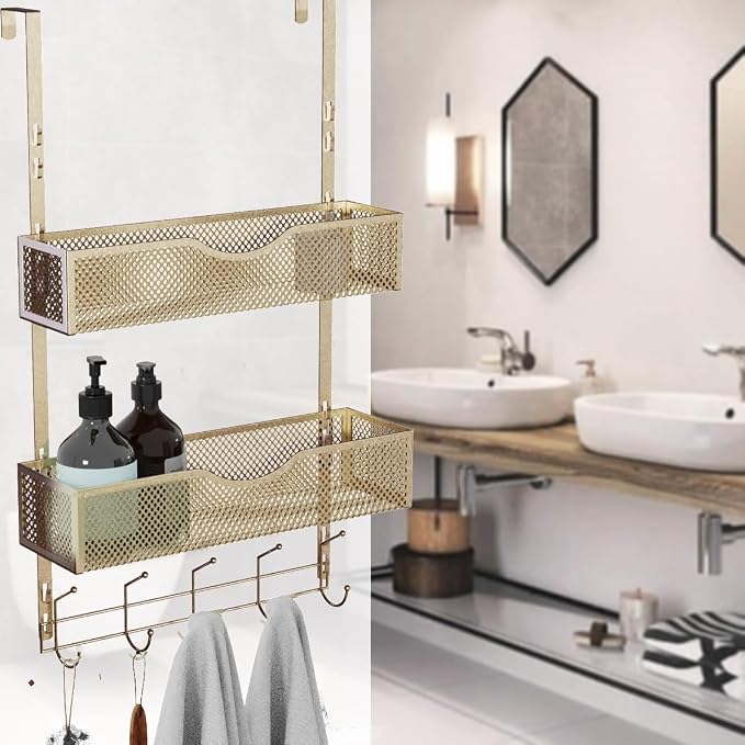 BRENNHOLZ Over The Door Hooks Organizer, Coat Rack - Image 5