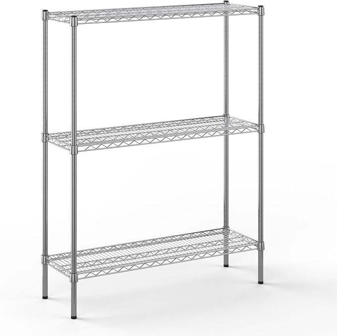 14" Deep x 42" Wide x 54" Height Wire Shelving Kit | 3-Tier | NSF Commercial by Regal+Altair