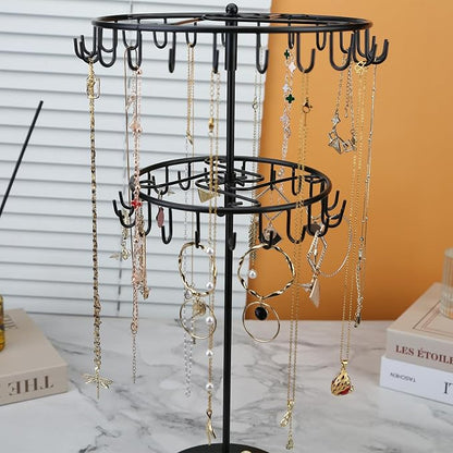 jewelry storage rack Rotating Jewelry Display is used to organize and store - Image 3