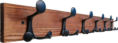 SKOLOO 36-Inch Wood Coat Rack Wall Mount by SKOLOO