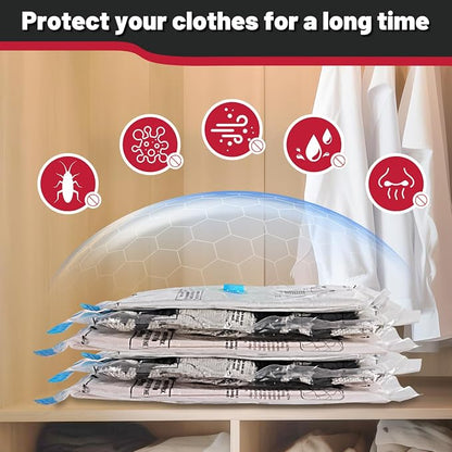 8 Pack Small Vacuum Storage Bags, Vacuum Seal Bags - Image 4