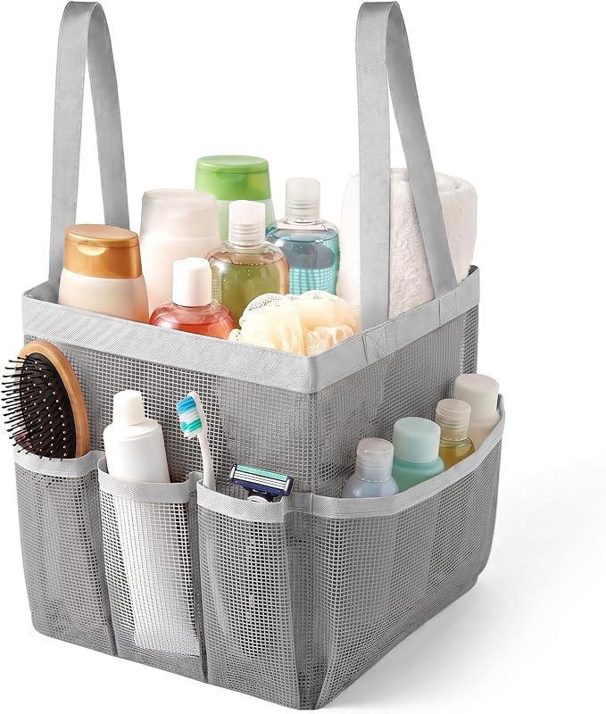 Mesh Shower Caddy, Portable Shower Caddy Bag by iRFKCIOW