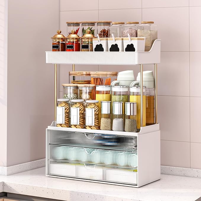 caktraie 2 Pack Bathroom Counter Organizer - Image 6