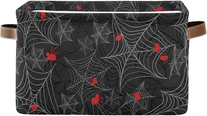 ZAZYXTJ Goth Spider Web Storage Basket by ZAZYXTJ