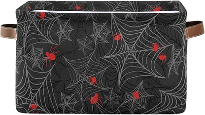 ZAZYXTJ Goth Spider Web Storage Basket by ZAZYXTJ