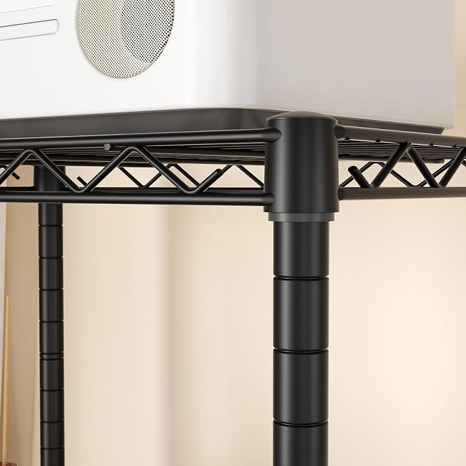 SINGAYE 3 Small Shelves Storage Shelf Wire Shelving Unit Metal Shelf Adjustable - Image 9
