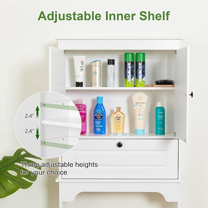 Over The Toilet Storage Cabinet, Freestanding Bathroom Cabinet Over Toilet - Image 4