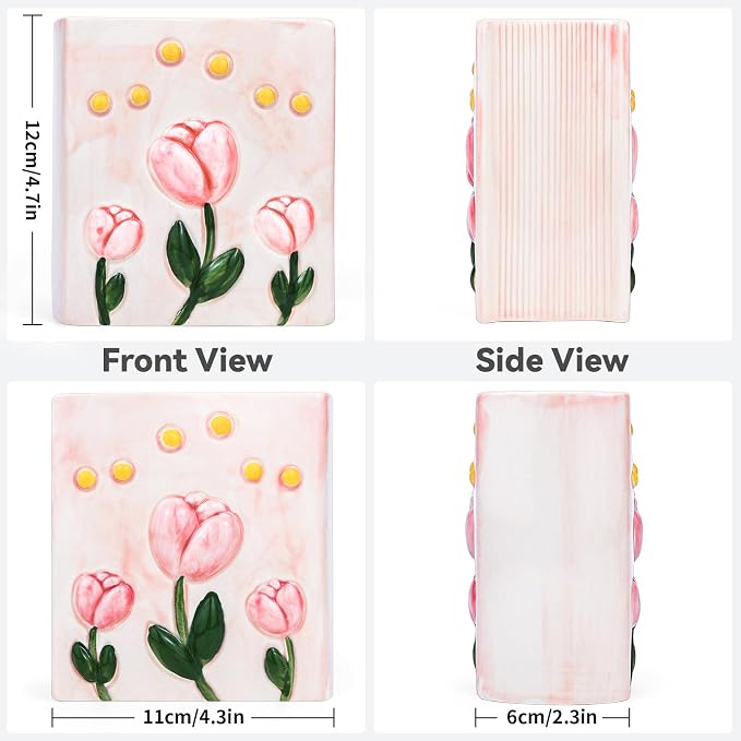 Book Vase Tulip Pencil Cup Pen Holder - Image 2