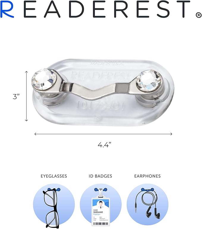 Readerest Magnetic Glasses Holder, Magnet Clip - Image 3