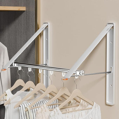 Clothes Drying Rack Retractable, Wall Mounted Clothes Hanger Rack - Image 4