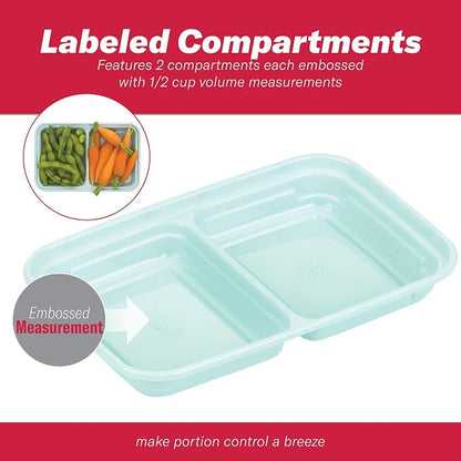 GoodCook 2-Compartment Food Storage Container Set - Image 4