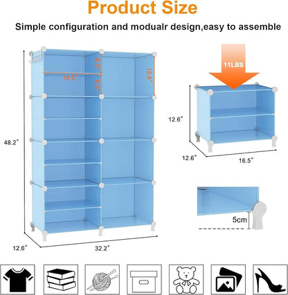 AWTATOS Closet Organizer 8 Cube Storage Shelves Closet Storage Clothes - Image 3
