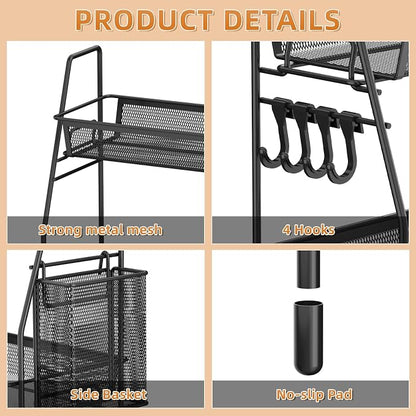 VITVITI 2-Tier Bathroom Organizer Countertop, Metal Wire Mesh Bathroom Counter - Image 5