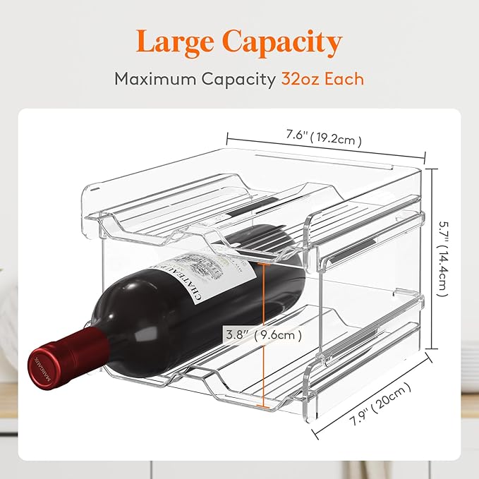 Lifewit Plastic Stackable Wine Rack - Image 4