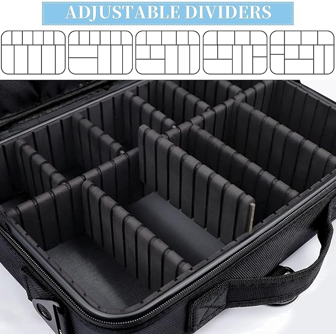 JOURMON Travel Makeup Train Case, Large Capacity Cosmetic Bags - Image 4