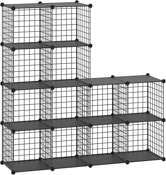 HUBSON Wire Cube Storage Organizer, Book/Toy/Craft/Potted Plants and petCloset by HUBSON