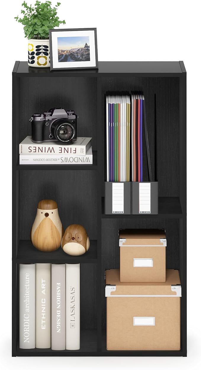 Furinno LUDER Book Shelf, 5-Cube Bookshelf, Easy Assembly Bookcase - Image 5