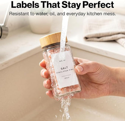 Minimalist Spice Jar Labels Self-Adhesive - Image 6