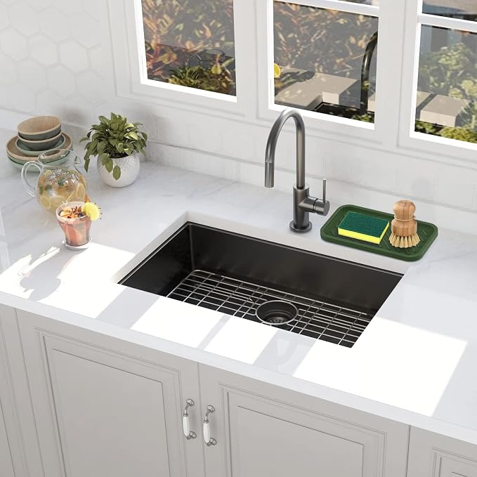 EG-SIPRO Silicone Sponge Holder, Large 10" Kitchen Sink Organizer Tray - Image 6
