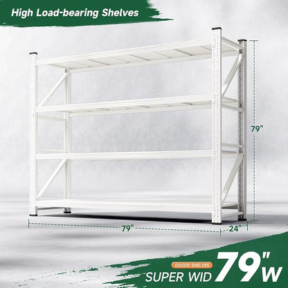 Letaya 6000LBS Storage Shelves Heavy Duty, 4 Tier Adjustable Utility Rack Shelf - Image 2