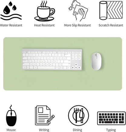 Bloss Leather Desk Pad and Keyboard Wrist Rest, Large Mouse Pad + Keyboard and - Image 4