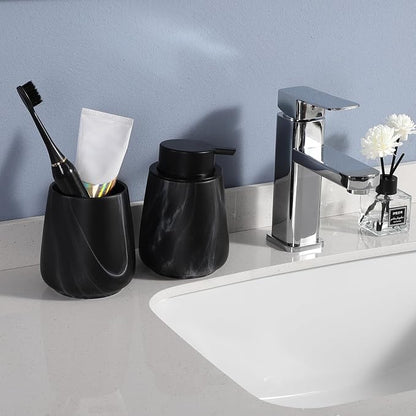 Marble Black Toothbrush Holder for Bathroom - Image 7