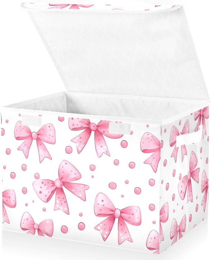 Bows and Polka Dots Storage Bins - Image 2