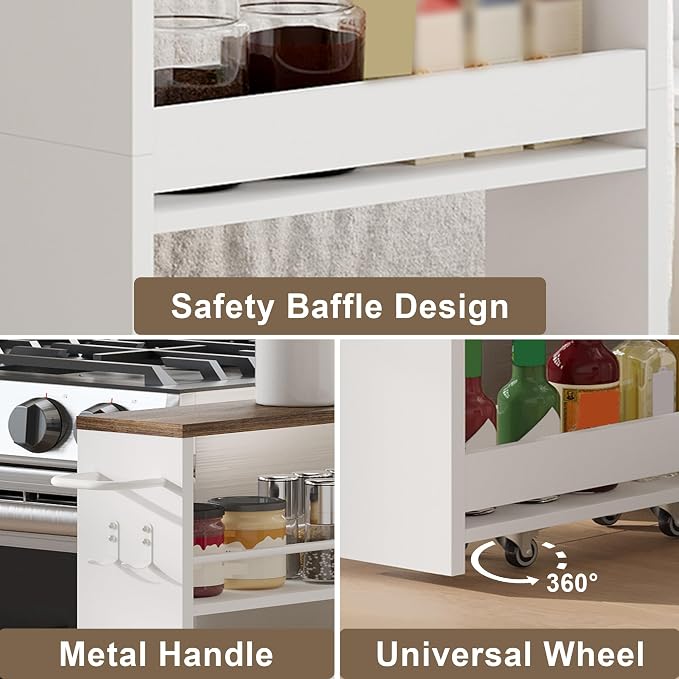 ChooChoo 4-Tier Slim Storage Cart - Image 6