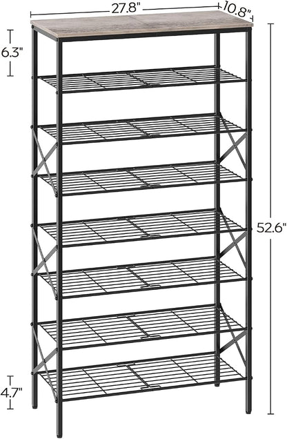 YATINEY 8 Tier Shoe Rack, Shoe Storage Organizer, Large Capacity Shoe Shelf - Image 3