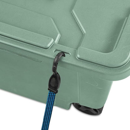 Storage Bin 40 Gallon 160 Qt Wheeled Industrial Tote Plastic Rolling Stacker - Image 8