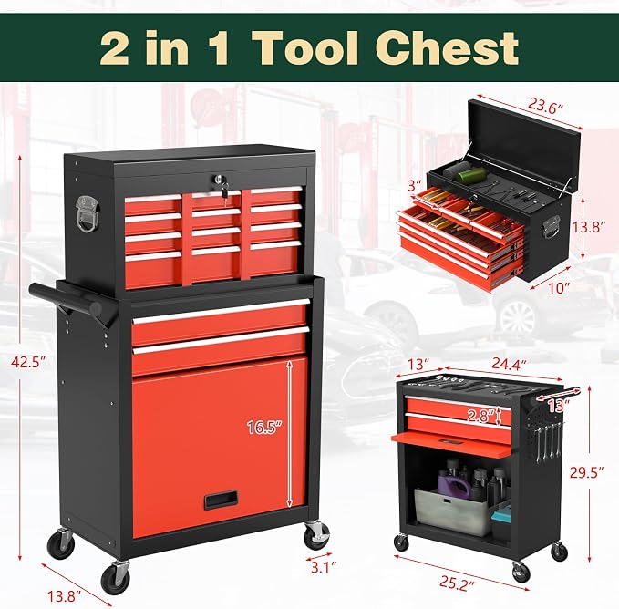 8-Drawer Heavy Duty Tool Chest - Image 3