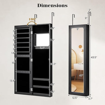 Giantex Wall Mounted Jewelry Cabinet - Image 6