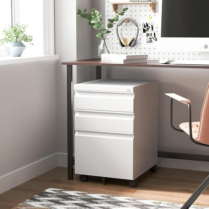 3 Drawer File Cabinet with Lock, File Cabinets - Image 8