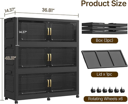 210Gal Extra Large Stackable Storage Bins - Image 2