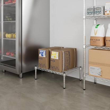 18" Deep x 24" Wide x 8" Height 1-Tier Wire Shelving Kit | NSF Commercial - Image 6