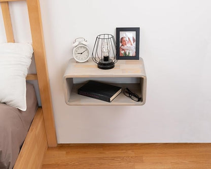 Floating Nightstand Wooden, Bedside Table, Nightstand Shelf, Wall Mounted - Image 5