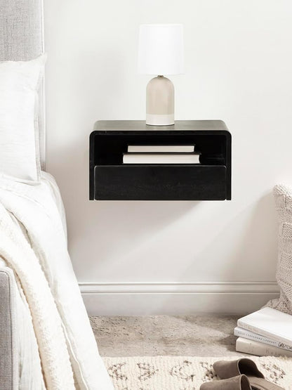 Kate and Laurel Kato Modern Wood Floating Side Table - Image 4