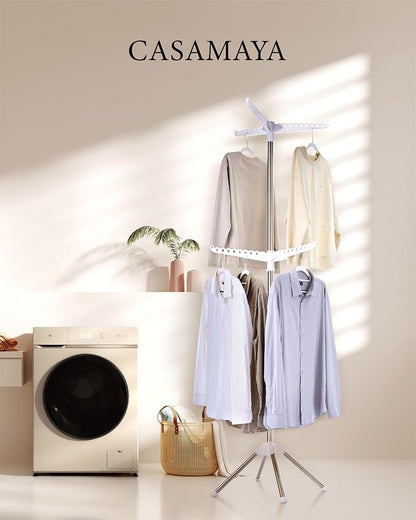 CASAMAYA Clothes Drying Rack Foldable, 74.8 inch 2 Tier Laundry Drying Rack - Image 2