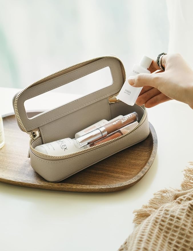 Popvibe Clear Makeup Bag Travel Cosmetic Case Transparent Toiletry Bag - Image 6