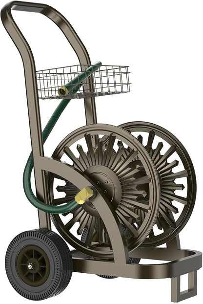 GOFORWILD Heavy Duty Steel Garden Hose Reel Cart by GOFORWILD