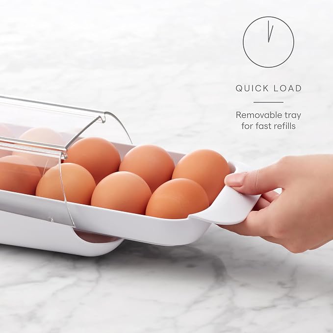 YouCopia FridgeView Rolling Egg Holder, BPA-Free Stackable Eggs Organizer - Image 3