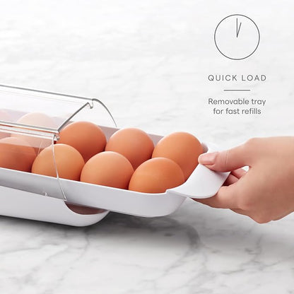 YouCopia FridgeView Rolling Egg Holder, BPA-Free Stackable Eggs Organizer - Image 3