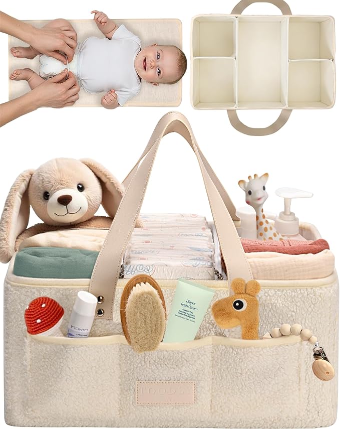 Baby Diaper Caddy Organizer by Toodly