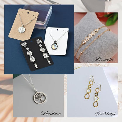 MOOCA Plain Hanging Earring Necklace Cards, Necklace Display, Earring Card - Image 4