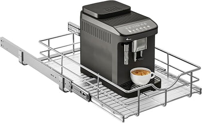 WelFurGeer Soft Close Slide Out Cabinet Shelf, Kitchen Shelf Organizer by WelFurGeer