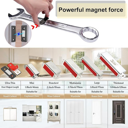 Cabinet Magnetic Catch Jiayi 10 Pack Ultra Thin Cabinet Door Magnets Stick on - Image 6