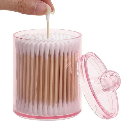 Tbestmax 4 pcs Qtips Holder Bathroom Container, 10 OZ Apothecary Jar - Image 3