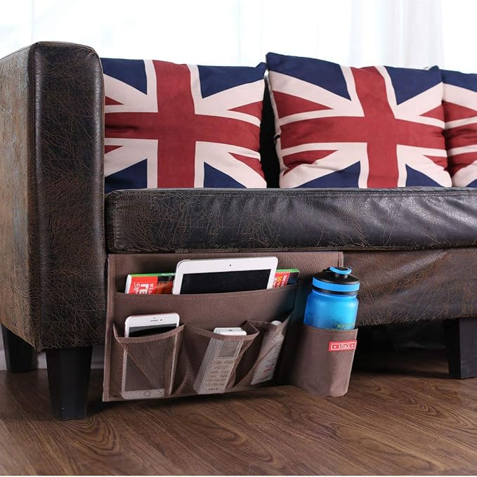 5 Pockets Bedside Caddy, Bedside Storage Organizer - Image 7
