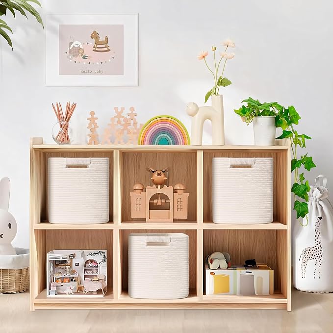 11 Inch Storage Cubes, 3 Pack Cube Storage Bins - Image 2