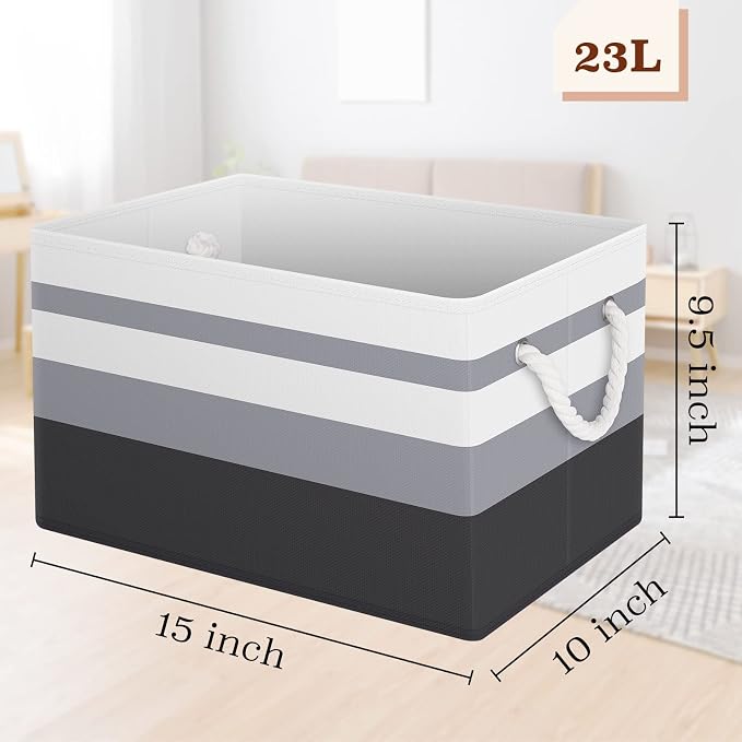 Storage Bins 6-Pack, Foldable Storage Baskets - Image 2